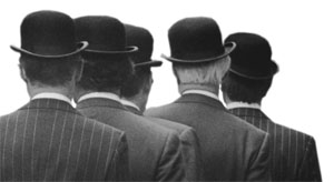 Civil servants in bowler hats