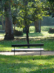 Park bench, by robertotostes, Flickr